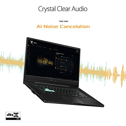 Notebook Gamer Ultra Fino ASUS TUF Dash 15 (2021), Tela FHD de 15,6" com Taxa de atualização de 144Hz e Placa de vídeo GeForce RTX