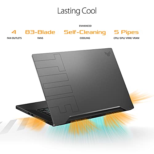 Notebook Gamer Ultra Fino ASUS TUF Dash 15 (2021), Tela FHD de 15,6" com Taxa de atualização de 144Hz e Placa de vídeo GeForce RTX